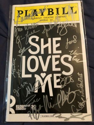 Playbill Signed By The Cast Of She Loves Me