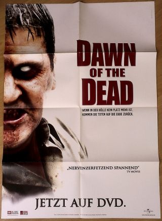 George A Romero - Dawn Of The Dead 2004 Zombie German Poster,  Sheet