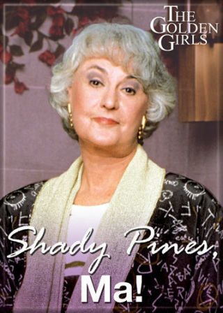 The Golden Girls Tv Series Dorothy Shady Pines Ma Photo Refrigerator Magnet