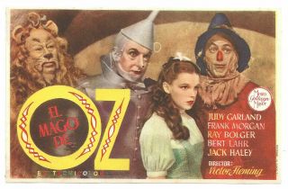 The Wizard Of Oz Judy Garland Spanish Herald Mini Poster