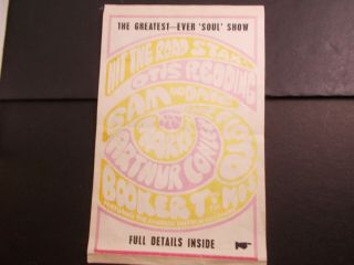 Hit The Road Stax Soul Concert Program Book Otis Redding - Arthur Conley - Booker T