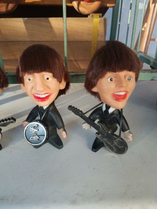 Vintage 1964 Beatles Ringo Starr harrison McCartney Remco NEMS 4 Dolls Figures 2