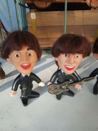 Vintage 1964 Beatles Ringo Starr harrison McCartney Remco NEMS 4 Dolls Figures 3