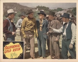 California Gold Rush 1946 11x14 Orig Lobby Card Fff - 29923 Fine Bill Elliott