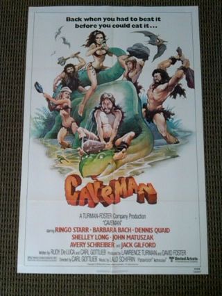 Caveman 1981 1 Sheet Movie Poster Ringo Starr Barbara Back