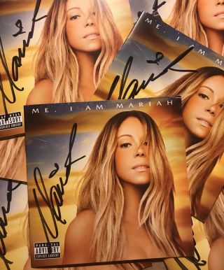 Mariah Carey Official Autographed Signed Me Elusive Chanteuse Deluxe Cd Booklet