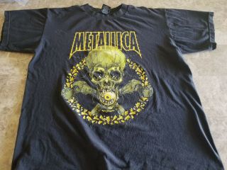 Vintage Metallica No Leaf Clover Faded Grunge T Shirt Sz Xl