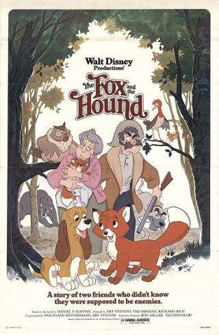 The Fox And The Hound 1981 27x41 Orig Movie Poster Fff - 51017 Rolled Kurt Russell