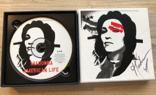 Madonna America Life Box Cd Set Hand Signed Autograph W/ Poster Stamps Madame X