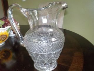 Imperial Cape Cod Crystal Blown Water Pitcher.  (no.  160/176).  Rare