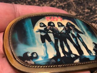 Kiss LOVE GUN Belt Buckle 1977 Pacifica Mfg Vintage Paul Stanley Gene Simmons 3