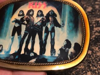 Kiss LOVE GUN Belt Buckle 1977 Pacifica Mfg Vintage Paul Stanley Gene Simmons 4