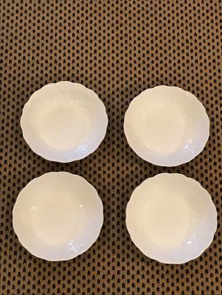 4 Wedgewood Coalport Countryware White Bone China Bowls Cereal Soup Bowl