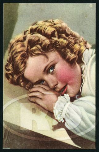 1930s Shirley Temple Nmm Italy Post Card 4325 - 8 Wee Willie Winkie