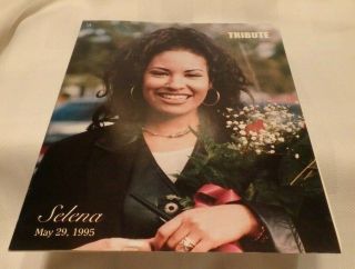 Selena Quintanilla Perez Tribute Fold - Out Poster Rare,  Gallery Furniture Tribute