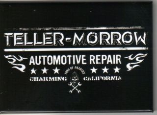 Sons Of Anarchy Teller - Morrow Automotive Reair Logo Refrigerator Magnet,