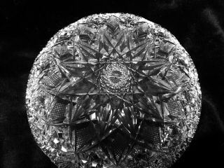 Signed Hawkes American Brilliant Cut Glass Crystal Bowl.  Gladys Pattern 7