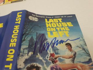 WES CRAVEN SIGNED AUTOGRAPHED VHS TAPE LAST HOUSE ON THE LEFT NIGHTMARE ON ELM 3