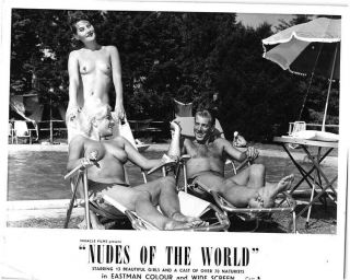 Nudes Of The World Lobby Card 1962 Naturist Nudist Margherita Lopez