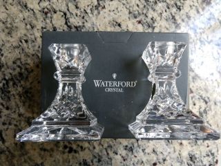 Waterford Crystal Lismore 4 " Candle Holder Candlesticks