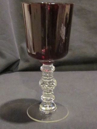 Duncan Miller Granada Ruby Water Goblets (3)