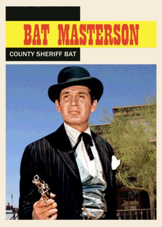 Gene Barry As Bat Masterson Aceo Art Card Buy 5 Get 1
