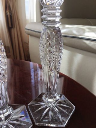Waterford Bethany Crystal Candle Holder Set of 2 3