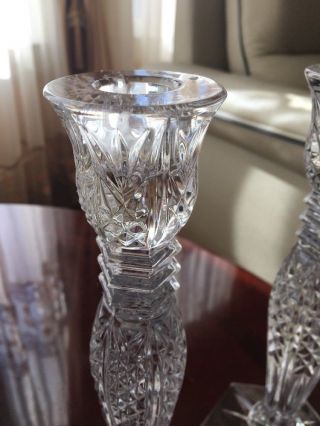 Waterford Bethany Crystal Candle Holder Set of 2 4