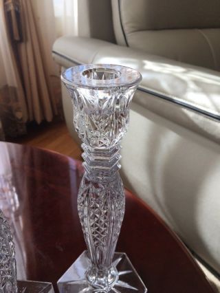 Waterford Bethany Crystal Candle Holder Set of 2 5