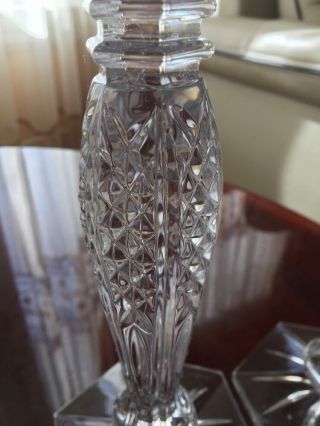 Waterford Bethany Crystal Candle Holder Set of 2 7