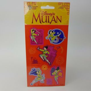 Disney`s Mulan Stickers By Sandylion Nos Htf Rare Small Stickers