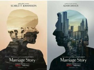 Marriage Story Double Sided Movie Poster 27x40 Adam Driver Scarlett Johansson