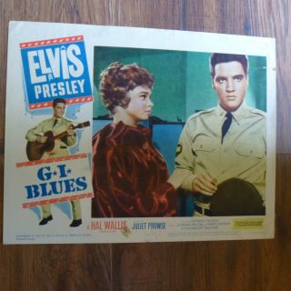 G.  I.  Blues Elvis Presley Juliet Prowse Original1960 Lobby Card