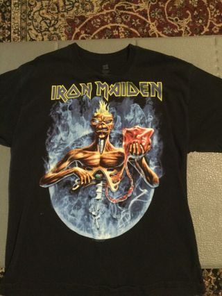 2012 Iron Maiden - Maiden England North American Tour Concert Shirt Size L Dates