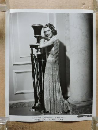 Loretta Young Orig Fashion Studio Portrait Photo 1937 Wife,  Doctor And Nurse 4