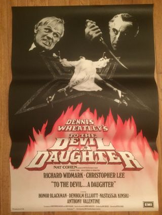 To The Devil A Daughter 1976 British Hammer Horror Film Poster