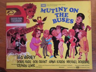 Mutiny On The Buses 1972 Film Publicity Campaign Book Reg Varney