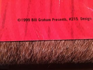 ROLLING STONES Bill Graham 1999 Concert Poster Bryan Adams,  Sugar Ray 3