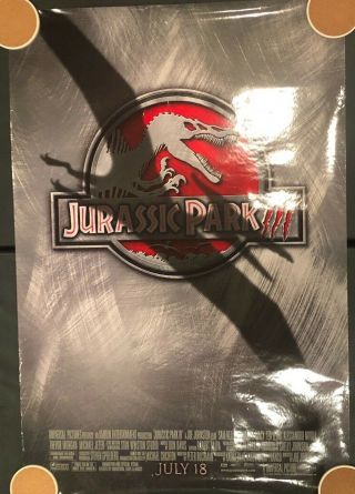Jurassic Park 3 Movie Poster 27 " X 40 " Ds/rolled - 2001