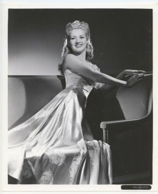 Betty Grable 1942 Vintage Hollywood Glamour Portrait Satin Sheen