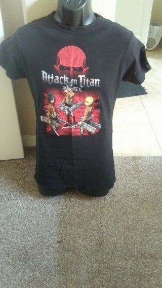 Attack On Titan Tv Show Womens Black T - Shirt - Size Xl -