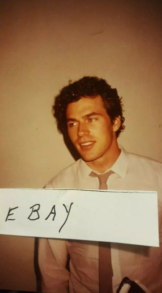 Jon - Erik Hexum Orig 3x5 Color Candid Star Of Voyagers And Cover Up.  Male Model