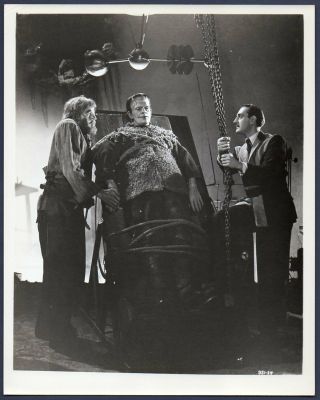 Bela Lugosi Boris Karloff Basil Rathbone Son Of Frankenstein Old Restrike Photo