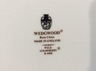 Wedgwood Wild Strawberry square handled cake plate R4406 4