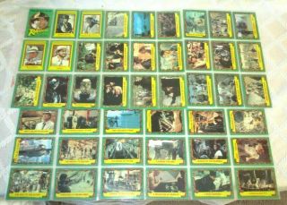 1981 - Topps - Raiders Of The Lost Ark Movie - 88 Complete Trading Card Set -