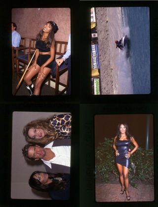 Vintage Traci Bingham Baywatch Actress Playboy Model Slides 35mm Transparency L3