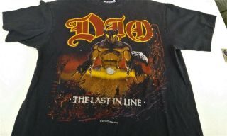 Dio Vintage 1984 The Last In Line Tour T Shirt Metal 1980s