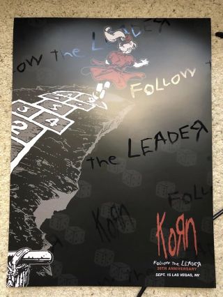 Korn Las Vegas 9/15/2018 Follow The Leader 20th Anniversary Show Poster