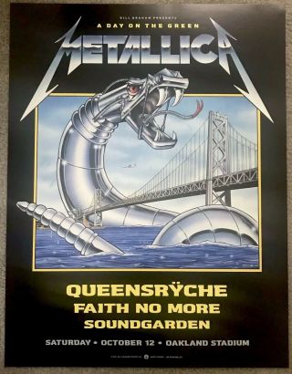 Metallica Queensryche Soundgarden Faith No More Day On The Green Bgp Poster 91