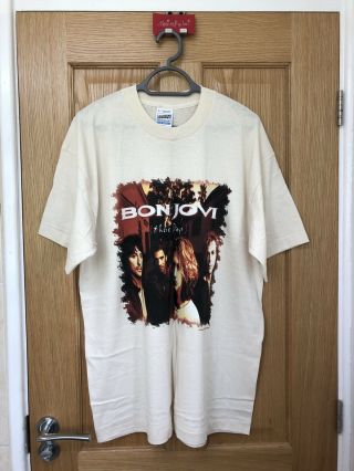 Bon Jovi T - Shirt,  Xl,  Cream (ecru) - 1995 " These Days " Official Merchandise